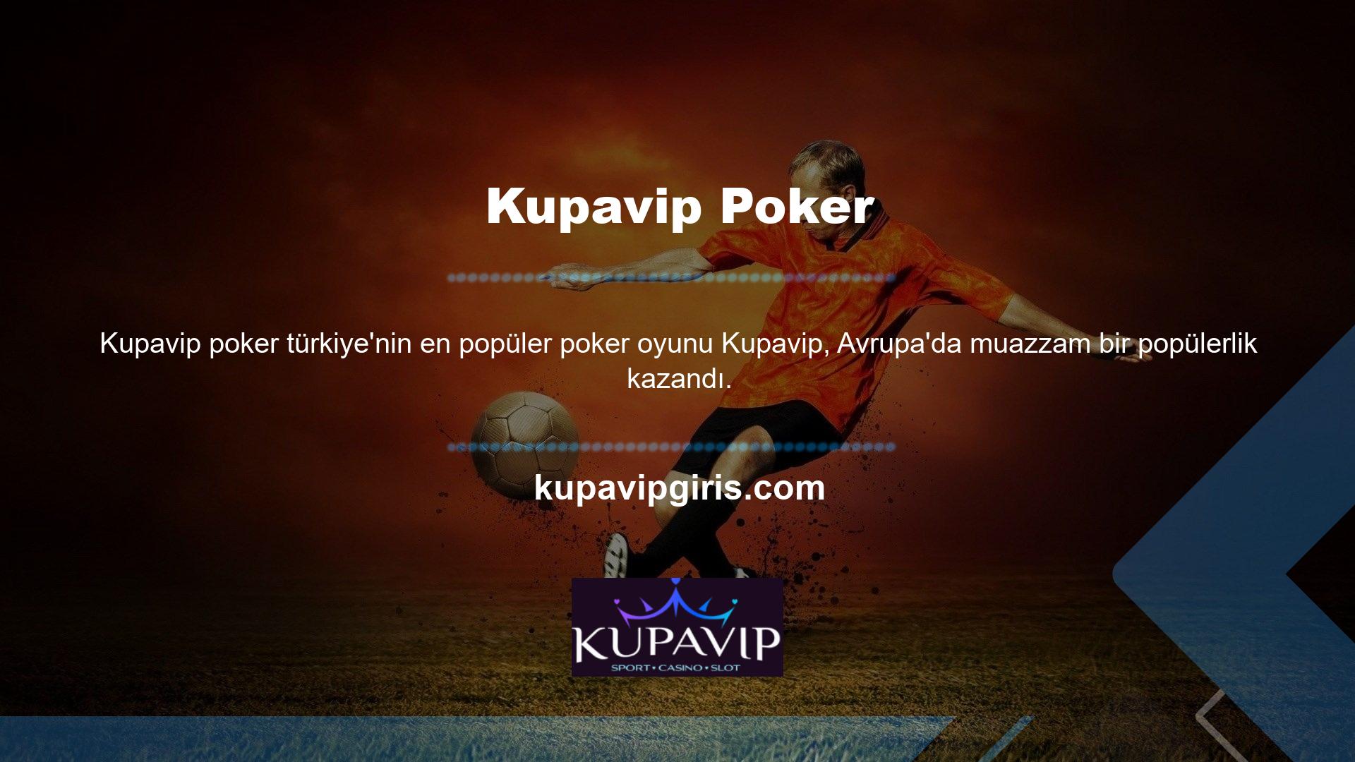 Türkiye'nin en eski kağıt oyunlarından biri olarak kabul edilen oyun, tarihi canlandırmak ve geleneksel Türk pokerini korumak için web sitesinde mevcuttur